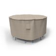 Picture of Small Bar Table and Chairs Combo Covers 60 in Diameter - Signature Tan Tweed