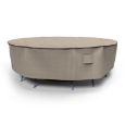 Picture of Large Round Table and Chairs Combo Covers - Signature Tan Tweed