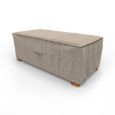 Picture of Medium Slim Outdoor Ottoman/Coffee Table Cover - Signature Tan Tweed