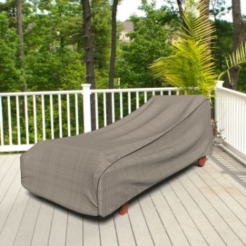 Picture of Outdoor Chaise Lounge Cover - Signature Tan Tweed