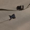 Picture of Medium Slim Outdoor Ottoman/Coffee Table Cover - Signature Tan Tweed