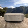 Picture of Large Round Table and Chairs Combo Covers - Signature Tan Tweed