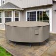Picture of Medium Round Table and Chairs Combo Covers - Signature Tan Tweed