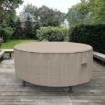 Picture of Round Table Covers 60 in Diameter - Signature Tan Tweed