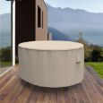 Picture of Round Table Covers 48 in Diameter - Signature Tan Tweed