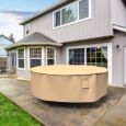 Picture of Medium Round Table and Chairs Combo Covers - Signature Tan