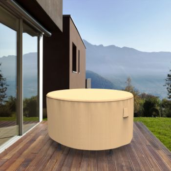 Picture of Round Table Covers 48 in Diameter - Signature Tan
