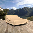 Picture of Outdoor Double Chaise Lounge Cover - Select Tan