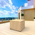 Picture of 26" Square Outdoor Side Table/Ottoman Cover - Select Tan