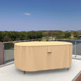 Picture of Oval Table Covers 60 in Long - Select Tan