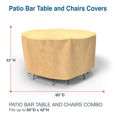 Picture of Small Bar Table and Chairs Combo Covers 60 in Diameter - Classic