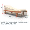 Picture of Large Outdoor Chaise Lounge Cover - Select Tan