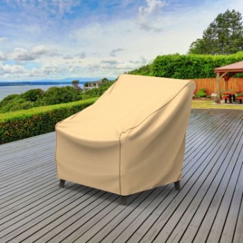 Picture of Extra Small Outdoor Chair Cover - StormBlock™ Signature Tan