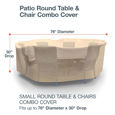 Picture of Small Round Table and Chairs Combo Covers - Classic