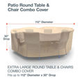 Picture of Extra Large Round Table and Chairs Combo Covers - Classic
