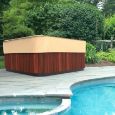 Picture of 94 in Wide Square Hot Tub Covers Cap - Signature Tan