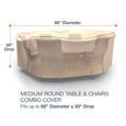 Picture of Medium Round Table and Chairs Combo Covers - Select Tan