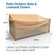 Picture of Large Outdoor Loveseat Cover - Classic