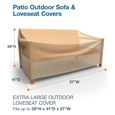 Picture of Extra Large Outdoor Loveseat Cover - Classic