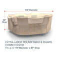 Picture of Extra Large Round Table and Chairs Combo Covers - Select Tan