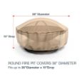 Picture of 36 in Diameter Fire Pit Covers - Signature Tan
