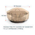Picture of 36 in Diameter Fire Pit Covers - Select Tan