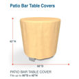 Picture of Round Bar Table Covers 50 in Diameter - Classic