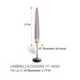 Picture of 71 in High Medium Umbrella Covers - Select Tan