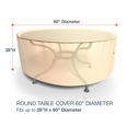 Picture of Round Table Covers 60 in Diameter - Select Tan
