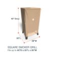 Picture of Square Smoker Grill Covers - Signature Tan