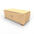Picture of Medium Slim Outdoor Ottoman/Coffee Table Cover - Signature Tan