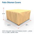 Picture of 28" Square Outdoor Side Table/Ottoman Cover - Classic
