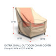 Picture of Extra Small Outdoor Chair Cover - StormBlock™ Signature Tan